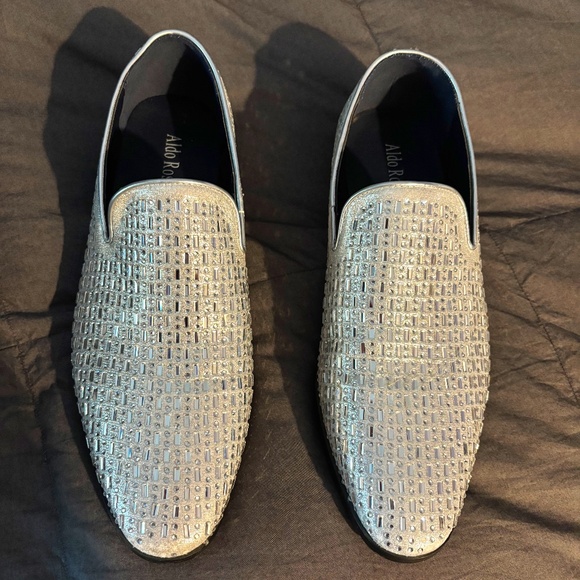 Aldo Rossini Sparkly Shoes Men Sz 12 - Picture 1 of 7